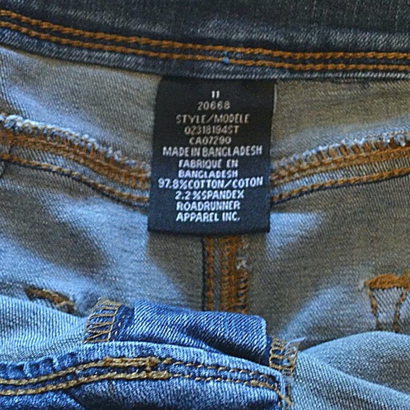 Women's Low Rise Skinny Blue Jeans - Picture 4 of 6